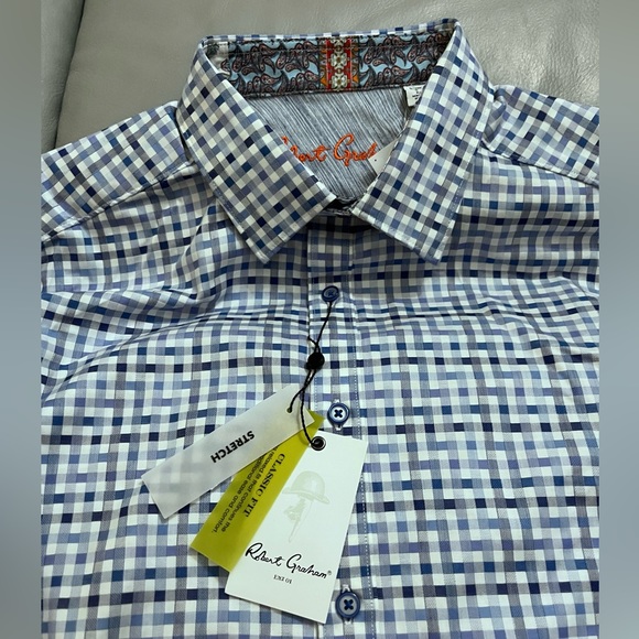 NWT - Robert Graham Men’s Woven Dress Shirt - Size L - Picture 6 of 12
